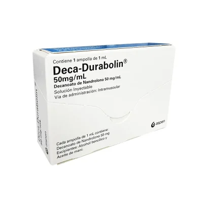 Boîte Aspen Deca-Duraboline 50 mg/mL de nandrolone decanoate pour usage intramusculaire dans un contexte médical